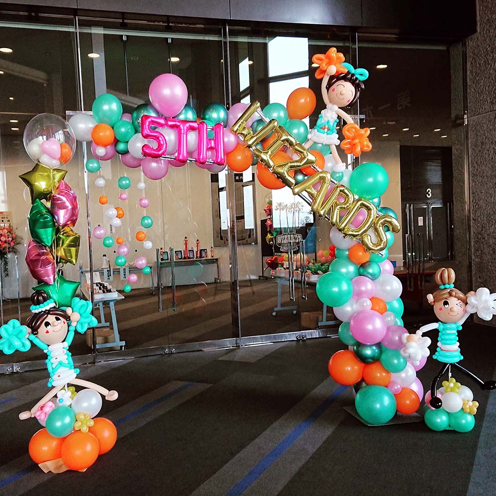 チアダンス発表会アーチ