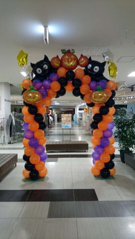 ハロウィンデコバルーンアーチ
