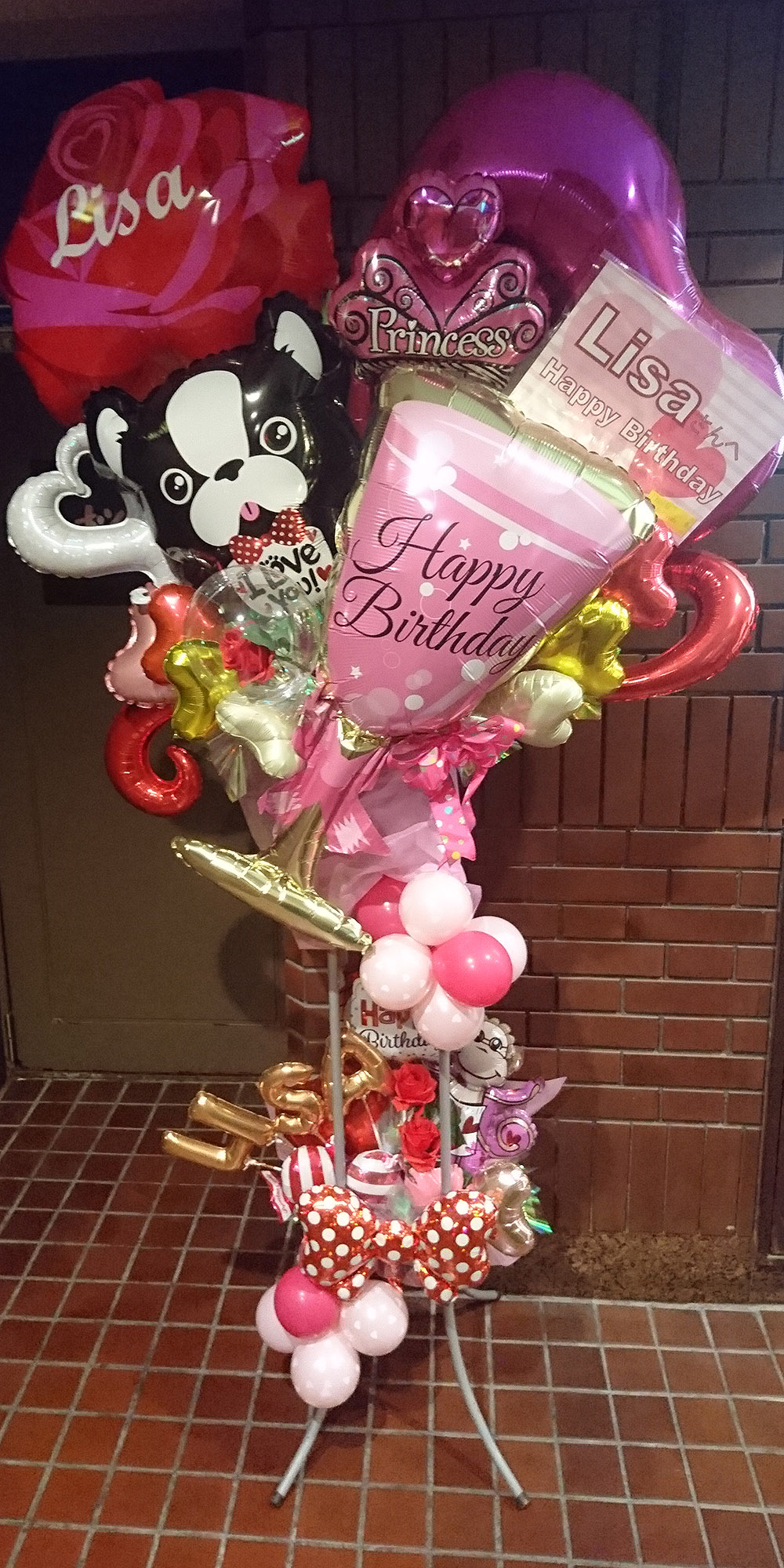 誕生日バルーンスタンド