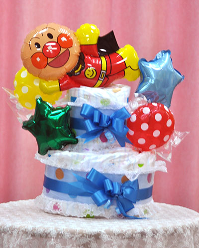 出産祝いにおすすめ オムツケーキ 風船のお店ビタミンバルーン 公式ホームページ