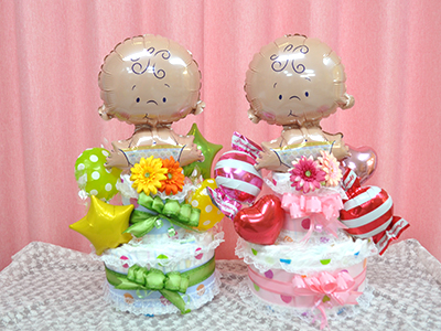出産祝いにおすすめ オムツケーキ 風船のお店ビタミンバルーン 公式ホームページ